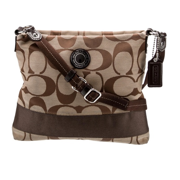 Coach Tan and Brown Crossbody Bag - Picture 2 of 8